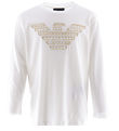 Emporio Armani Bluse - Hvid/Beige m. Logo Emporio Armani Bluse - Hvid/Beige m. Logo