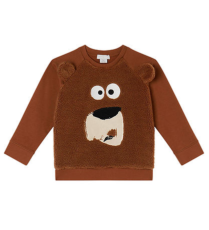 Stella McCartney Kids Sweatshirt - Brun m. Bjørn/Fleece Stella McCartney Kids Sweatshirt - Brun m. Bjørn/Fleece