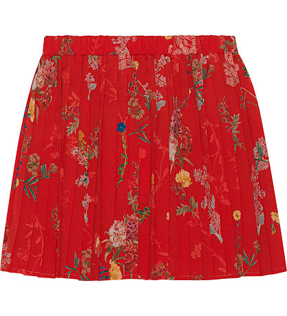 Christina Rohde Nederdel - Rød m. Blomster Christina Rohde Nederdel - Rød m. Blomster