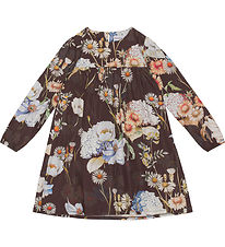 Christina Rohde Kjole - Brun m. Blomster Christina Rohde Kjole - Brun m. Blomster
