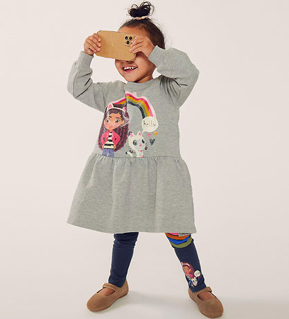Name It Sweatkjole - NmfAmma Gabby - Grey Melange Name It Sweatkjole - NmfAmma Gabby - Grey Melange