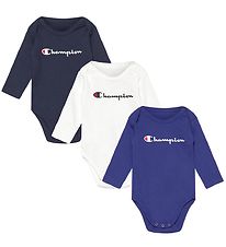 Champion Body l/æ - 3-Pak - Blå/Hvid/Sort Champion Body l/æ - 3-Pak - Blå/Hvid/Sort