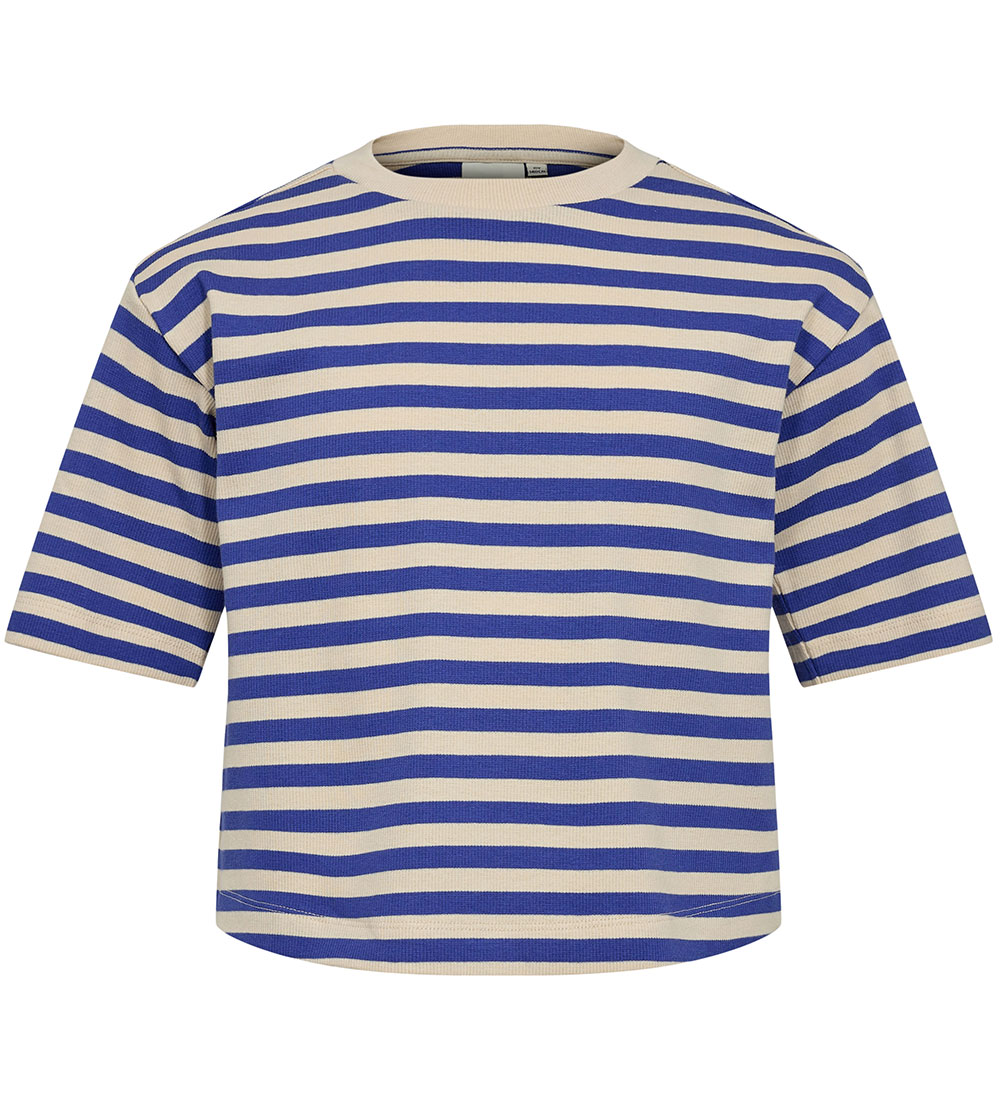 Sofie Schnoor Mädchen-T-Shirt - Rib - Blau/Creme Gestreift - Sofie Schnoor - 8 Jahre (128) - T-Shirts