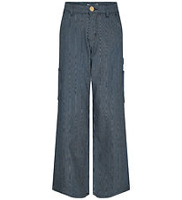 Sofie Schnoor Girls Trousers - Navy/White Striped