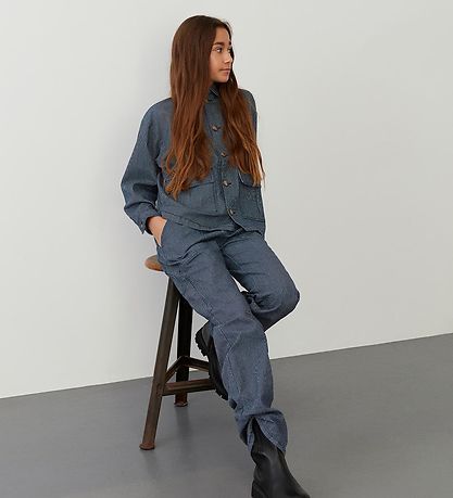 Sofie Schnoor Girls Bukser - Navy/Hvidstribet