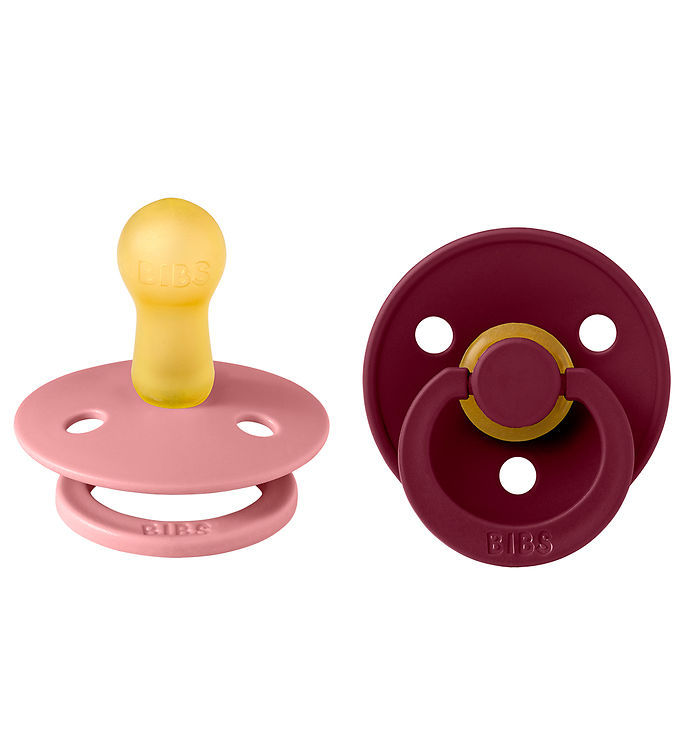 Bibs Sutter - Colour str. 2 - rund - Dusty Pink/Elderberry - 2-pak
