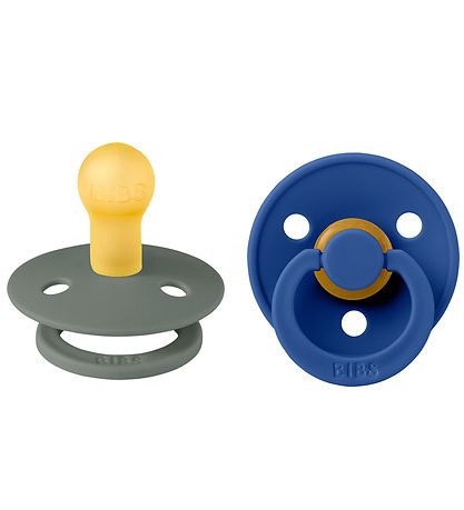 BIBS Colour Sutter - 2-pak - Str. 1 - Rund - Pine/Cornflower BIBS Colour Sutter - 2-pak - Str. 1 - Rund - Pine/Cornflower