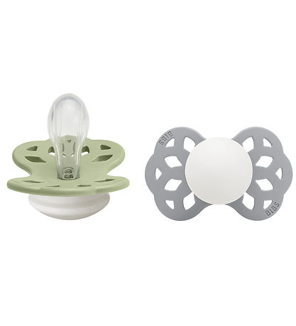 BIBS Infinity Natsutter - 2-pak - Str. 1 - Symmetrisk - Sage Glo BIBS Infinity Natsutter - 2-pak - Str. 1 - Symmetrisk - Sage Glo
