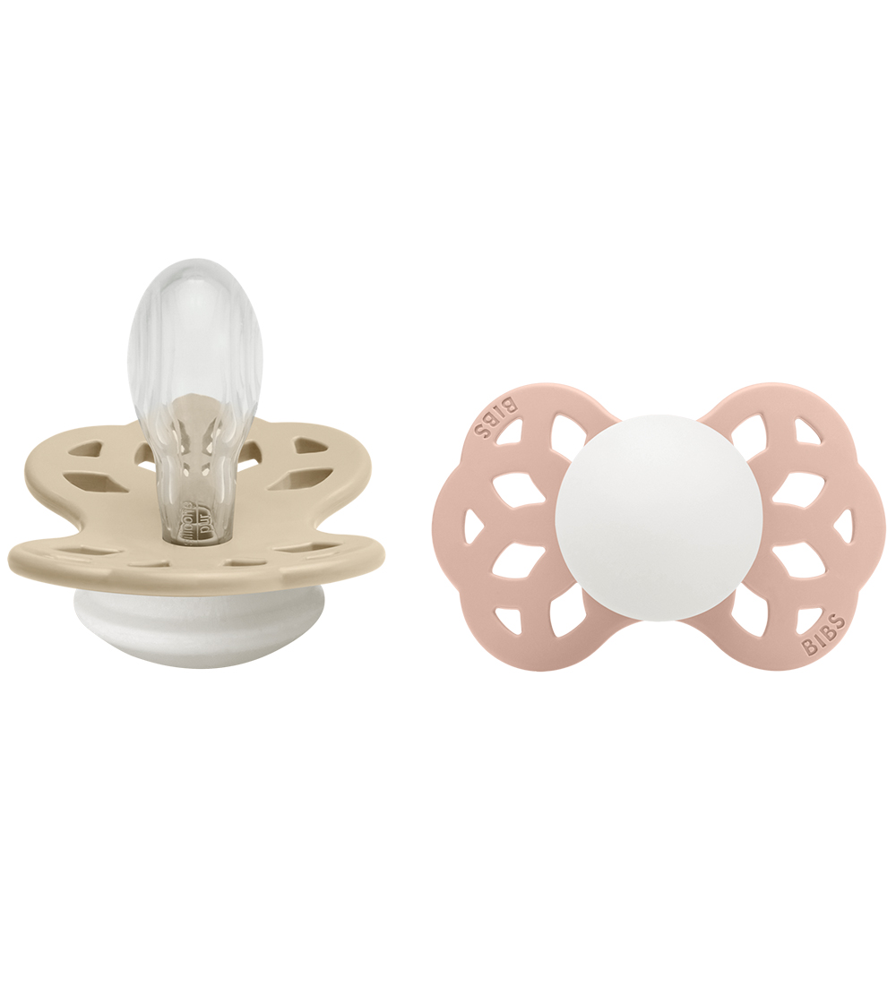 BIBS Infinity Leuchtende Schnuller - 2er-Pack - Gr. 2 - Symmetri - BIBS - One Size - Schnuller