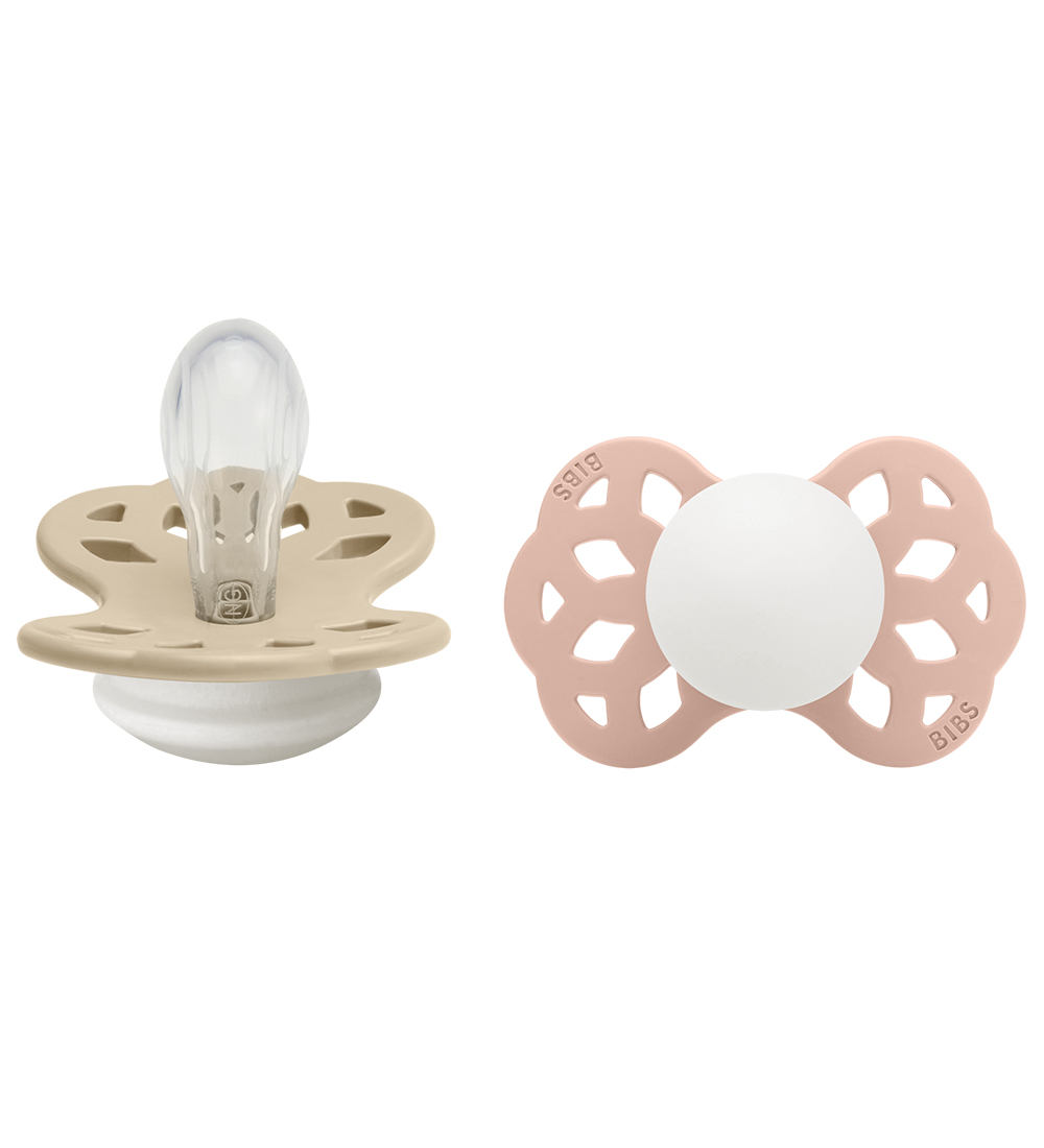 BIBS Infinity Leuchtende Schnuller - 2er-Pack - Gr. 1 - Symmetri - BIBS - One Size - Schnuller