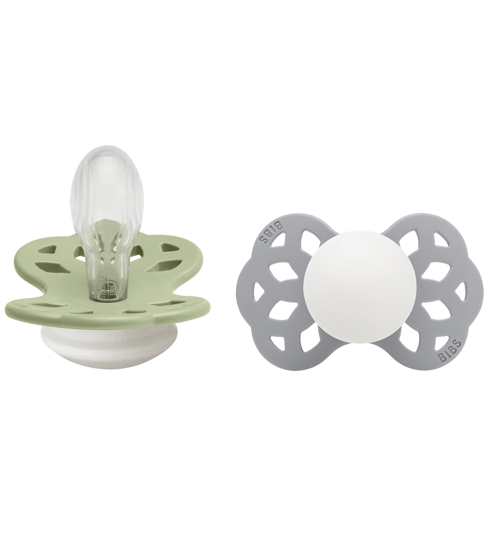 BIBS Infinity Leuchtende Schnuller - 2er-Pack - Gr. 2 - Symmetri - BIBS - One Size - Schnuller
