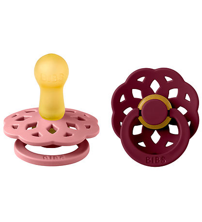 BIBS Boheme Sutter - 2-pak - Str. 2 - Rund - Dusty Pink/Elderber BIBS Boheme Sutter - 2-pak - Str. 2 - Rund - Dusty Pink/Elderber