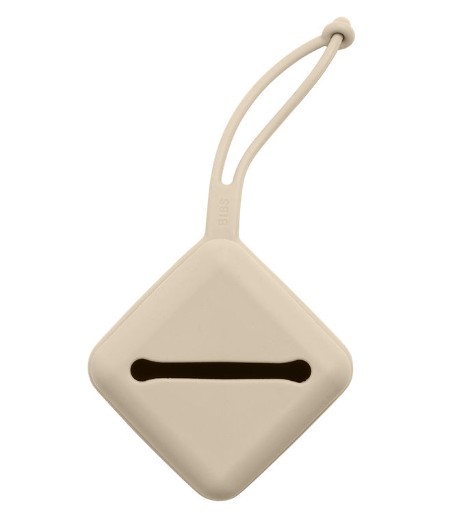 BIBS Sutteboks - Silikone - 7,5x5 cm - Vanilla billede