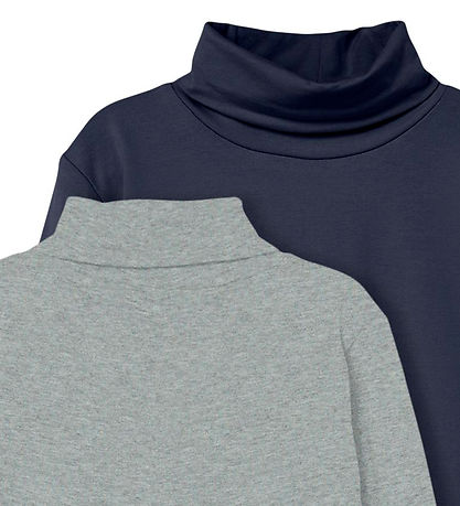 Name It Bluse m. Rullekrave - Noos - NknViggo - 2-pak - Dark Sap Name It Bluse m. Rullekrave - Noos - NknViggo - 2-pak - Dark Sap