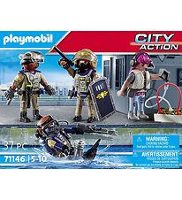 Playmobil City Action - SWAT-Figursæt - 71146 - 37 Dele