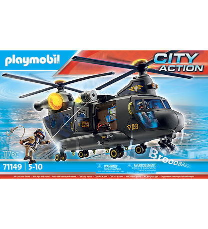 Playmobil City Action - SWAT-Redningsflyver - 71149 - 117 Dele Playmobil City Action - SWAT-Redningsflyver - 71149 - 117 Dele
