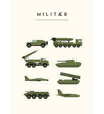 Citatplakat Plakat - Børneplakat - Militær - A3 Citatplakat Plakat - Børneplakat - Militær - A3