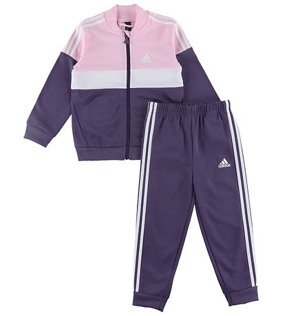 adidas Performance Træningssæt - I TIBERIO TS - Pink/Lilla/Hvid adidas Performance Træningssæt - I TIBERIO TS - Pink/Lilla/Hvid