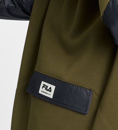 Fila Hættetrøje - Touba - Olive Night-Black