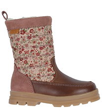 Wheat Vinterstøvler - Koa High Tex - Dusty Rouge m. Blomster Wheat Vinterstøvler - Koa High Tex - Dusty Rouge m. Blomster