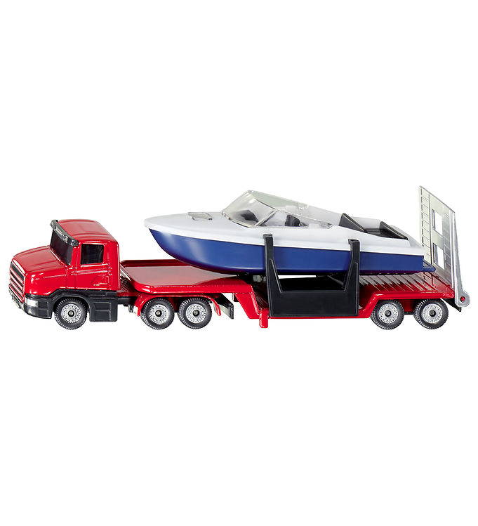Siku Lastbil med trailer og speedbåd - 16 cm