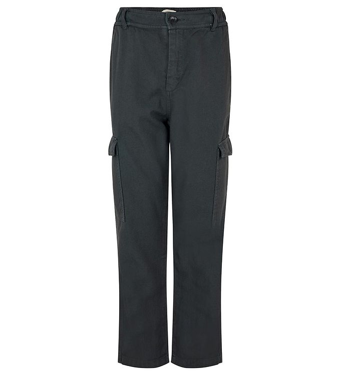 Mads Nørgaard Bukser - Dyed Canvas - Asphalt