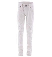 Hound Jeans - Pipe Ripped - Hvid Denim Hound Jeans - Pipe Ripped - Hvid Denim