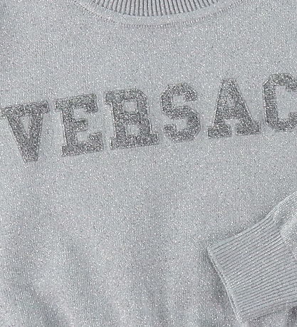 Versace Bluse - Strik - Sølv Versace Bluse - Strik - Sølv