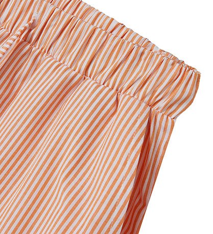 LMTD Bukser - NlfKilucca - Papaya m. Striber LMTD Bukser - NlfKilucca - Papaya m. Striber