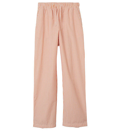 LMTD Bukser - NlfKilucca - Papaya m. Striber LMTD Bukser - NlfKilucca - Papaya m. Striber