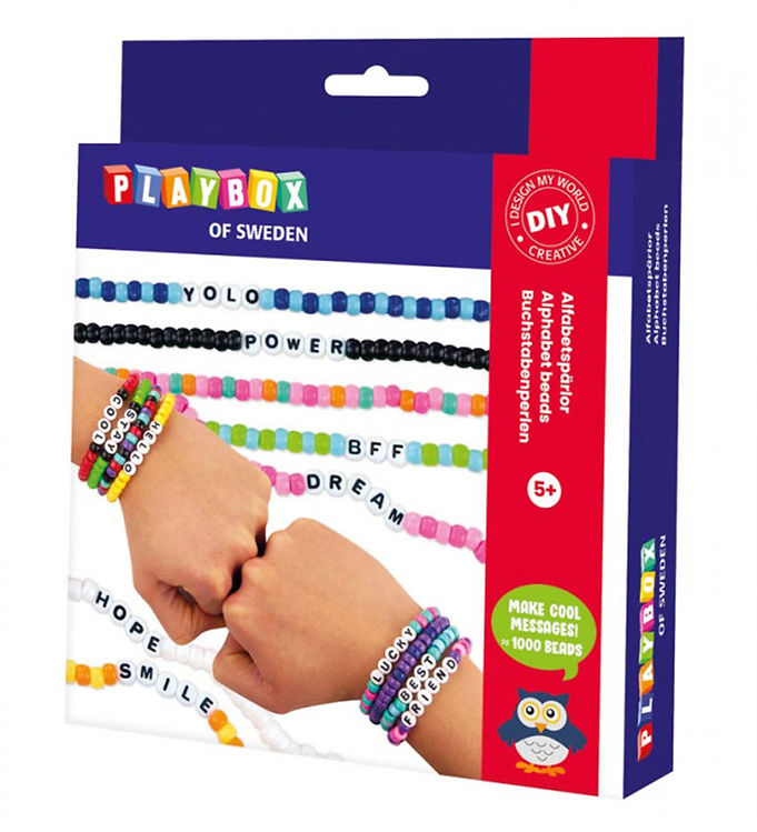 Playbox Armbåndssæt - Alfabet Perler billede