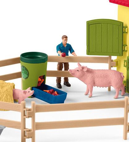Schleich Farm World - 50x16x30 cm - Stor Bondegård 42605 - Gul Schleich Farm World - 50x16x30 cm - Stor Bondegård 42605 - Gul