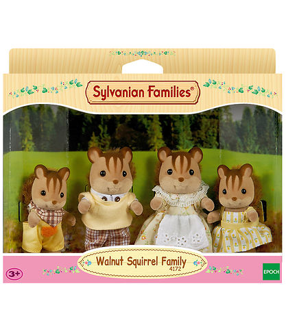 Sylvanian Families - Walnut Squirrel Family - 4172 Sylvanian Families - Walnut Squirrel Family - 4172