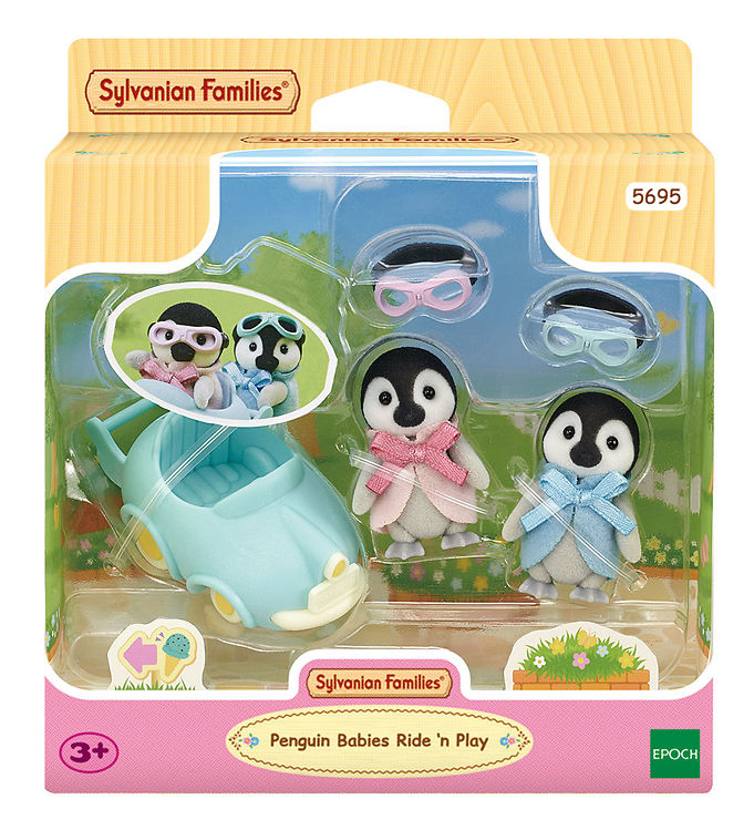 Smallstuff Sylvanian Families Pingvin Børnevogn Dukker - 3+år