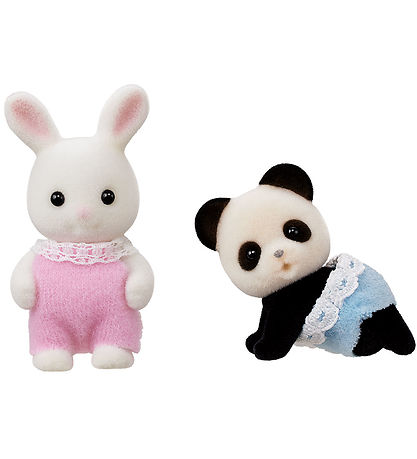 Sylvanian Families - Baby's Toy Box Snow Rabbit & Panda Babies - Sylvanian Families - Baby's Toy Box Snow Rabbit & Panda Babies -