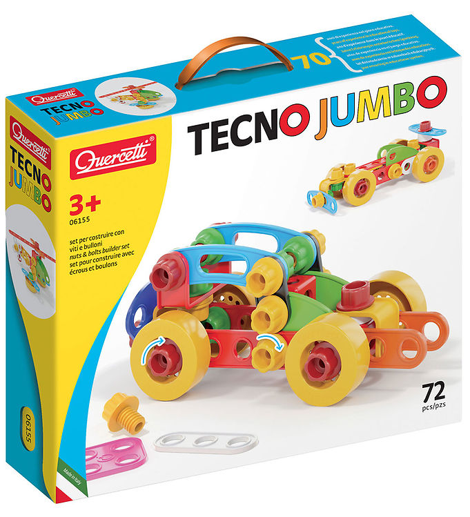 Quercetti Fartøj - Byg Selv - Techno Jumbo - 72 Dele - 06155