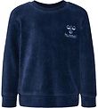 Hummel sweatshirt - Fløjl - hmlCordy - Black Iris