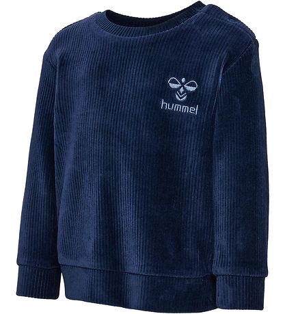 Hummel sweatshirt - Fløjl - hmlCordy - Black Iris Hummel sweatshirt - Fløjl - hmlCordy - Black Iris