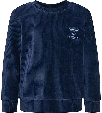 Hummel sweatshirt - Fløjl - hmlCordy - Black Iris Hummel sweatshirt - Fløjl - hmlCordy - Black Iris