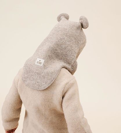 Huttelihut Elefanthue - Uld/Bomuld - 2-lags - Plys - Camel Melan Huttelihut Elefanthue - Uld/Bomuld - 2-lags - Plys - Camel Melan