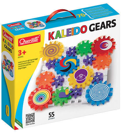 Quercetti Construction Playset - Kaleido Gears - 55 Parts - 2341