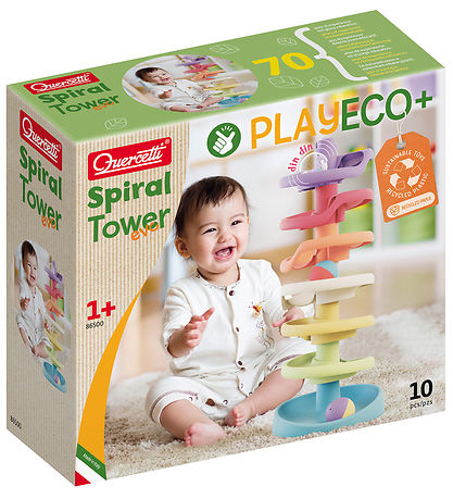 Quercetti Kuglebane - Spiral Tower Evo - PlayEco+ - 10 Dele - 86 Quercetti Kuglebane - Spiral Tower Evo - PlayEco+ - 10 Dele - 86