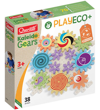 Quercetti Byggesæt - Kaleido Gears - PlayEco+ - 38 Dele - 82341 Quercetti Byggesæt - Kaleido Gears - PlayEco+ - 38 Dele - 82341