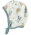 Joha Babyhjelm - Uld/Bambus - Offwhite/ Grøn Joha Babyhjelm - Uld/Bambus - Offwhite/ Grøn
