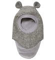 Huttelihut Elefanthue - Uld/Bomuld - 2-lags - Plys - Medium Grey Huttelihut Elefanthue - Uld/Bomuld - 2-lags - Plys - Medium Grey
