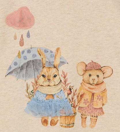 Hust and Claire Bluse - Ammy - Wheat Melange Hust and Claire Bluse - Ammy - Wheat Melange