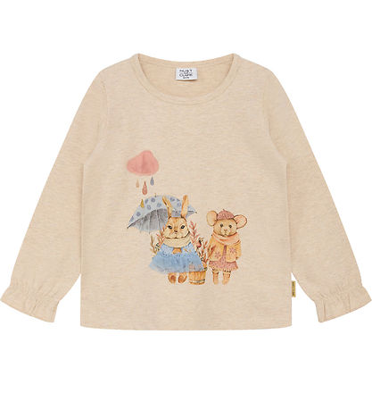 Hust and Claire Bluse - Ammy - Wheat Melange Hust and Claire Bluse - Ammy - Wheat Melange