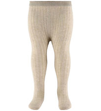 MP Strømpebukser - Rib - Beige MP Strømpebukser - Rib - Beige