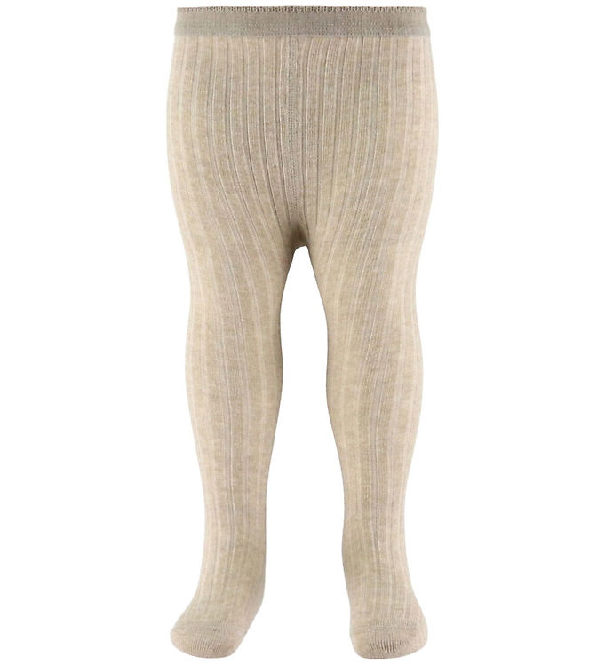 MP Strømpebukser - Rib - Beige