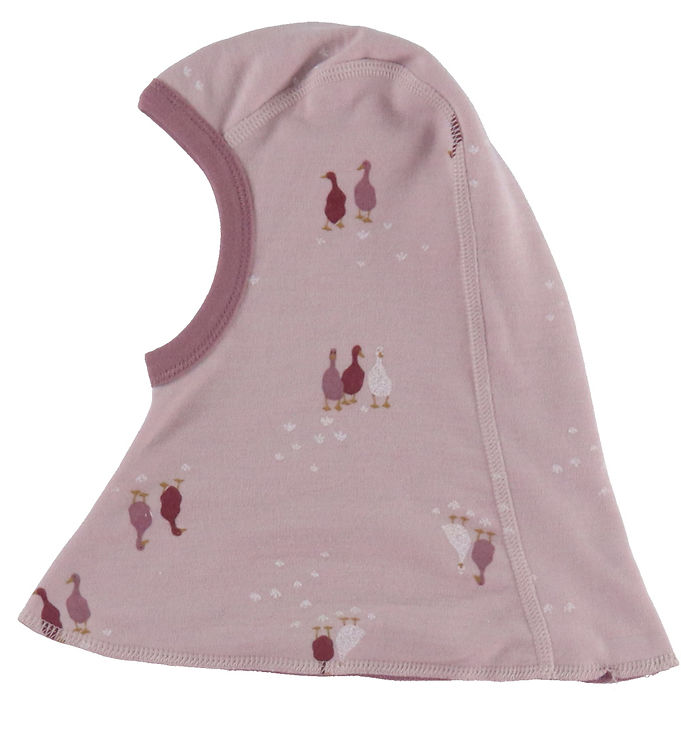 Joha Elefanthue - 2-lags - Uld/Bomuld - Light Bordeaux m. Gæs